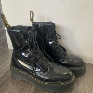Dr. Martens Shiny Black Combat Boots